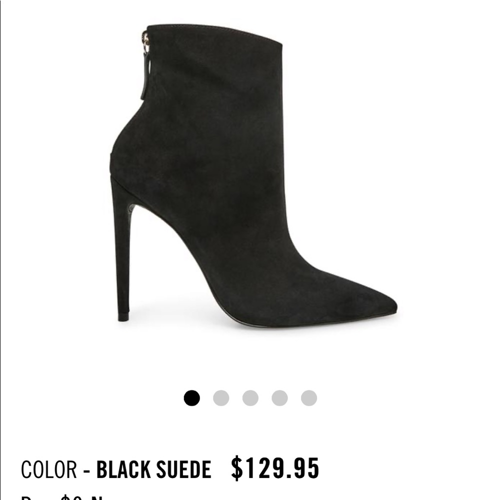 Black Suede Steve Madden Booties